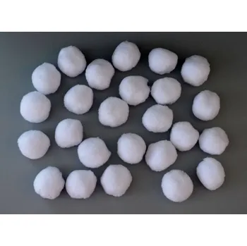 Vánoční dekorace Sněhové koule prům. 5 cm, bal. 25 ks