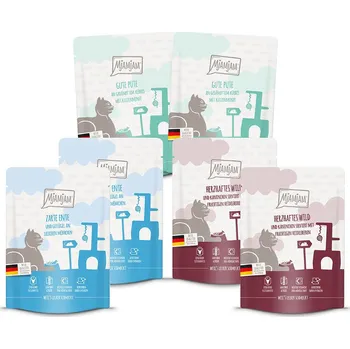 Krmivo pro kočku MjAMjAM Quetschie lahodná strava, kombinované balení II 6 × 300 g