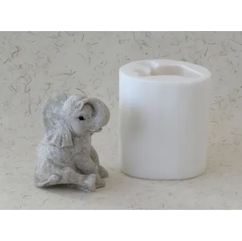 Silikonová forma - Slon 5 - 90 x 80 x 110 mm