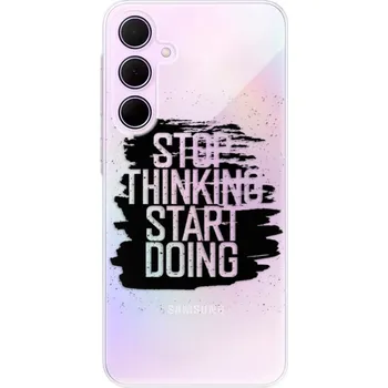 Pouzdro na mobilní telefon Odolné silikonové pouzdro iSaprio - Start Doing - black - Samsung Galaxy A35 5G