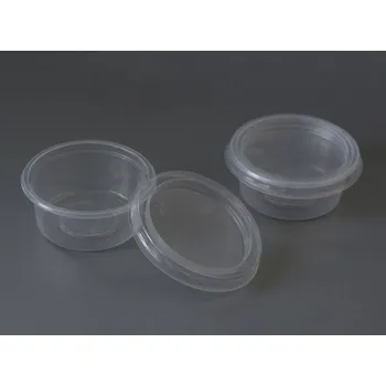 Jednorázové nádobí PS Plasty CZ Plastový kelímek/miska s víčkem 50 ml
