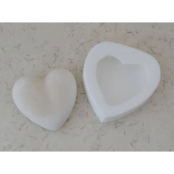 Silikonová forma - Srdíčko velké 90 x 85 x 30 mm