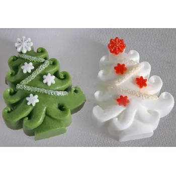 Silikonová forma - vánoční stromeček 60 x 82 x 30 mm