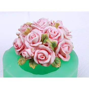 Silikonová forma - Růže 3D prům. 80 mm, výška 45 mm