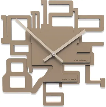 Hodiny Hodiny CalleaDesign 10-003-14 Kron 32 cm caffe latte