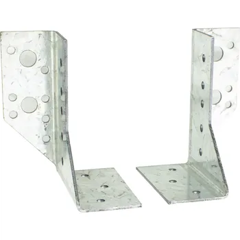 Tesařské kování Třmen trámový dělený, vnější, 100x80x40mm, 2,0mm, ZN
