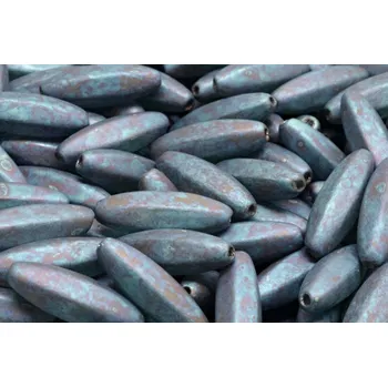 Dětské navlékací korálky Korálky oliva č.1949 (19x7mm)