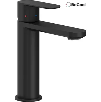 Vodovodní baterie RAVAK CR II 014.21BL Umyvadlová baterie BeCool 175 mm, bez výpusti, černá (X070460)