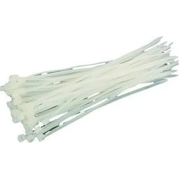 Stahovací páska Vázací pásky 250 x 3,6mm, 50ks bílá