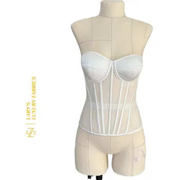 Prodloužený korzet - ivory Velikost: XS