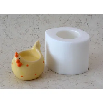 Forma na odlévání Silikonová forma - svícen Slepička 67 x 90 x 65 mm