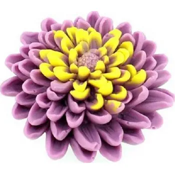 Silikonová forma - Květ - Chrysantéma prům. 65 x 28 mm
