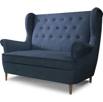 Nábytek Čalouněná pohovka Aros 2F retro styl vysoké opěradlo eltap potahové látky: omega 86