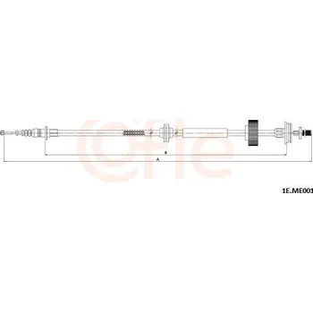 Auto-moto Lanovod parkovací brzdy COFLE 1E.ME001