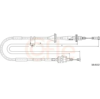 Spojka Tažné lanko, ovládání spojky COFLE 18.6112