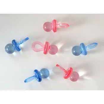 Party dekorace Plastová dekorace - DUDLÍK velký RŮŽOVÝ