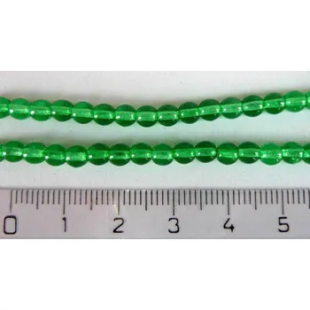 Dětské navlékací korálky Perly (kuličky) světle zelené 50 ks odstín pk67535 Ø 4 mm