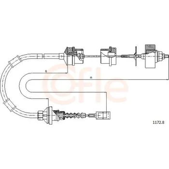 Spojka Tažné lanko, ovládání spojky COFLE 1172.8
