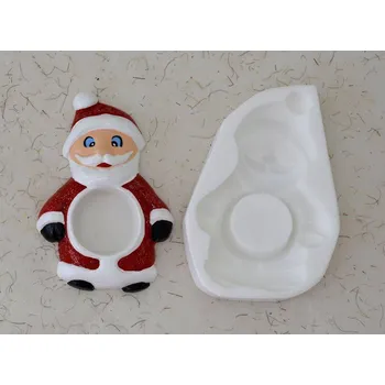 Silikonová forma - svícen Santa 98 x 145 x 25 mm