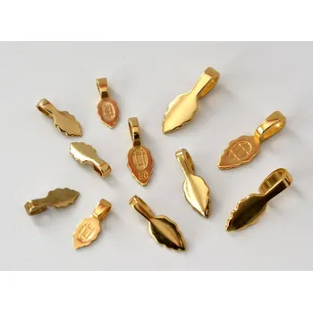 Přívěsek Postříbřené a pozlacené držáky přívěšků Přívěšek pozlacený 18 karát. zlatem malý - celk. délka 15 mm