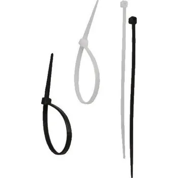 Stahovací páska Vázací pásky 3,6x140mm - bílá 100 ks