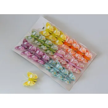 Motýlek Motýlek s klipem 5 cm - vzor 2 FIALOVÝ