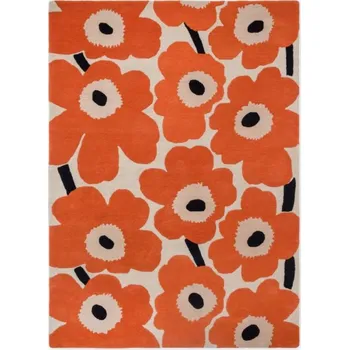 Koberec Designový vlněný koberec Marimekko Unikko oranžový 132403 Brink & Campman Varianta: 140x200