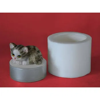 Forma na odlévání Silikonová forma čajovka velká - Kočka Líza