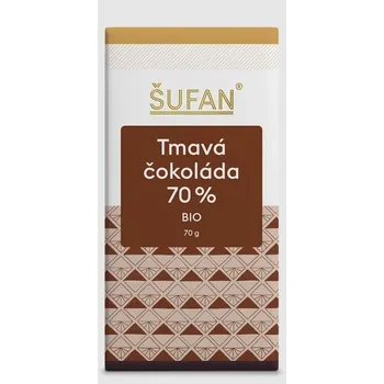 Šufan čokoláda BIO Tmavá tabulková 70% 70g