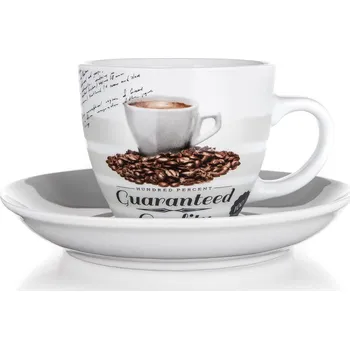 šálek + podšálek 190ml GUARANTEED QUALITY keramický
