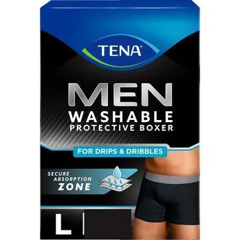 Inkontinenční kalhotky TENA Men Washab Boxers černé L