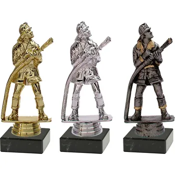 Soška hasič - sportovní pohár - 13,5 cm 34136-40 Barva: stříbrná - výška 13,5 cm