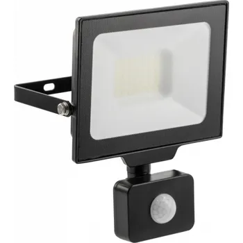G-TECH LED světlomet se snímačem pohybu,30W,3000lm,AC220-240V,50/60 Hz,PF 0,9,RA 80,IP65,120°,4000K,černá
