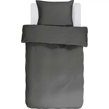 Povlečení Essenza, Povlečení Guy s povlakem na polštář 80 x 80 cm zapínání na zip 155 x 220 cm antracit - Formadore