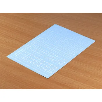 Plastikový model Matho Models Decal Numbers - small, white, type 1