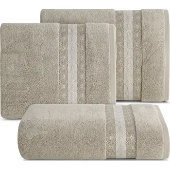 Ručník BAVLNĚNÝ RUČNÍK MALIKA 50X90 CM BÉŽOVÁ