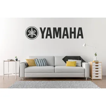 Samolepící dekorace Lepy.cz Samolepka na zeď Yamaha - logo Velikost (šířka x výška): 60x13cm, Barevná varianta: Tmavě modrá