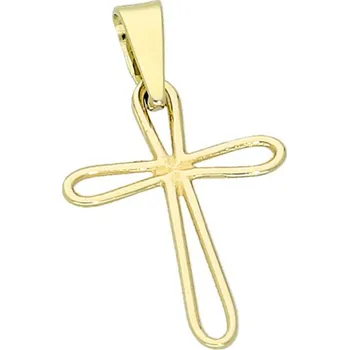 Přívěsek Goldstore Přívěsek zlatý menší křížek Žluté zlato