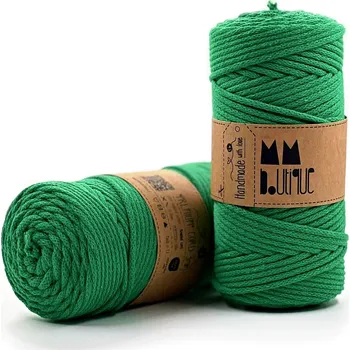 Příze MMboutique bavlněná šňůra Premium 3mm Grass green