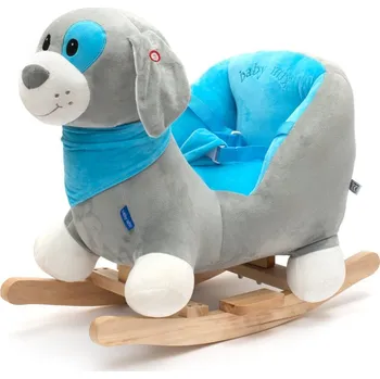 Houpací kůň Houpací hračka s melodií Baby Mix pejsek modrý