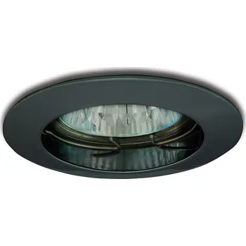 Bodové svítidlo PANLUX PEVNÝ PODHLED LITÝ chrom černý PPD-LR50/CHC