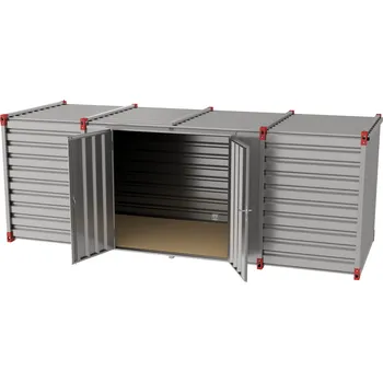 Popelnice HTI Kontejner 6 m s dvoukřídlými dveřmi v boční stěně