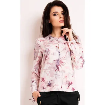 Oblečení a móda Elegantní košile s krátkým rukávem a květinami M128 Barva: Barevná, Velikost: M