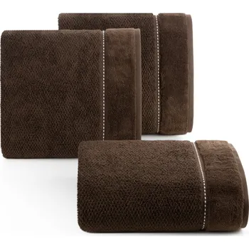 Ručník BAVLNĚNÝ RUČNÍK SALADO 50X90 CM HNĚDÁ