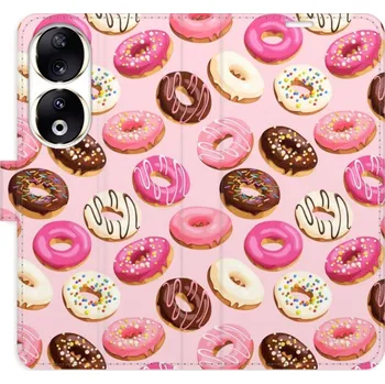 Pouzdro na mobilní telefon Flipové pouzdro iSaprio - Donuts Pattern 03 - Honor 90 5G