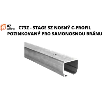 Pohon brány C73Z - STAGE SZ nosný c-profil pozinkovaný pro samonosnou bránu