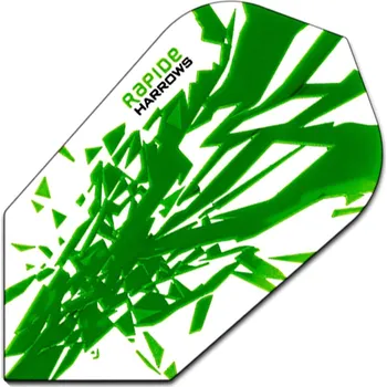 Příslušenství pro šipky Harrows Letky RAPIDE slim white/green