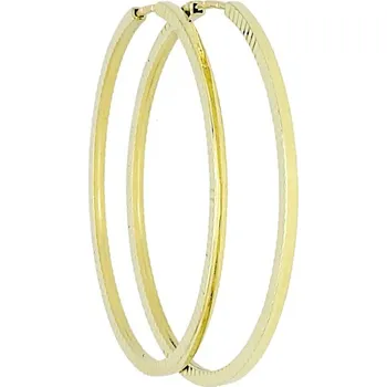 Náušnice Goldstore Zlaté broušené kruhy průměr 33 mm Velikost: 33, Váha: 2.25 g