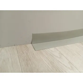 soklová lišta Obvodová podlahová lišta PVC měkčená 208 - šedá