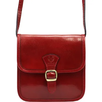Kabelka Kožená crossbody kabelka Florence 133 červená